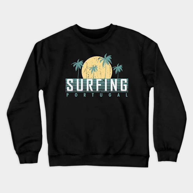 Portugal surf Crewneck Sweatshirt by SerenityByAlex